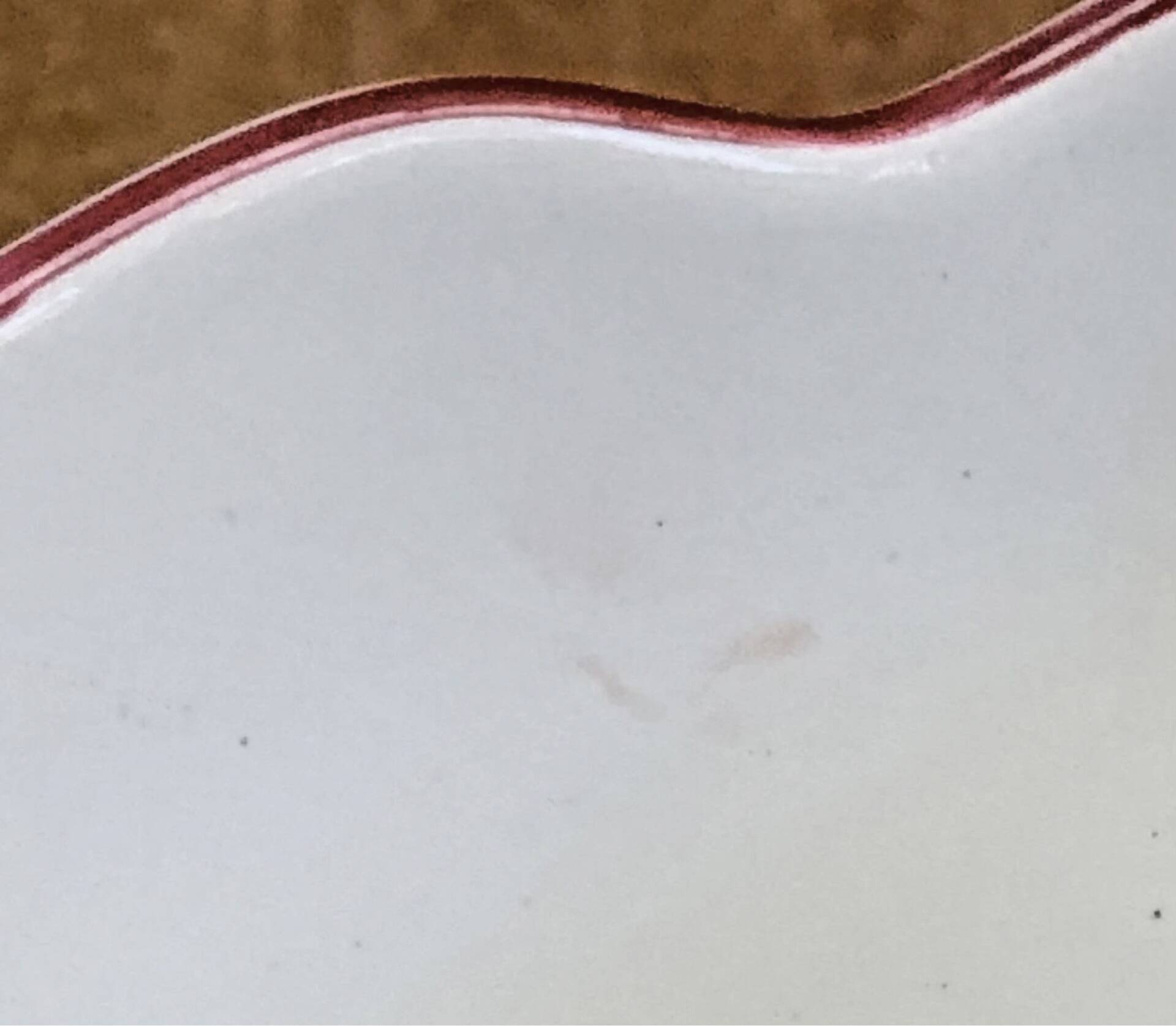 Old sauceboat earthenware Lunéville model lantern pink tulip