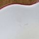 Old sauceboat earthenware Lunéville model lantern pink tulip
