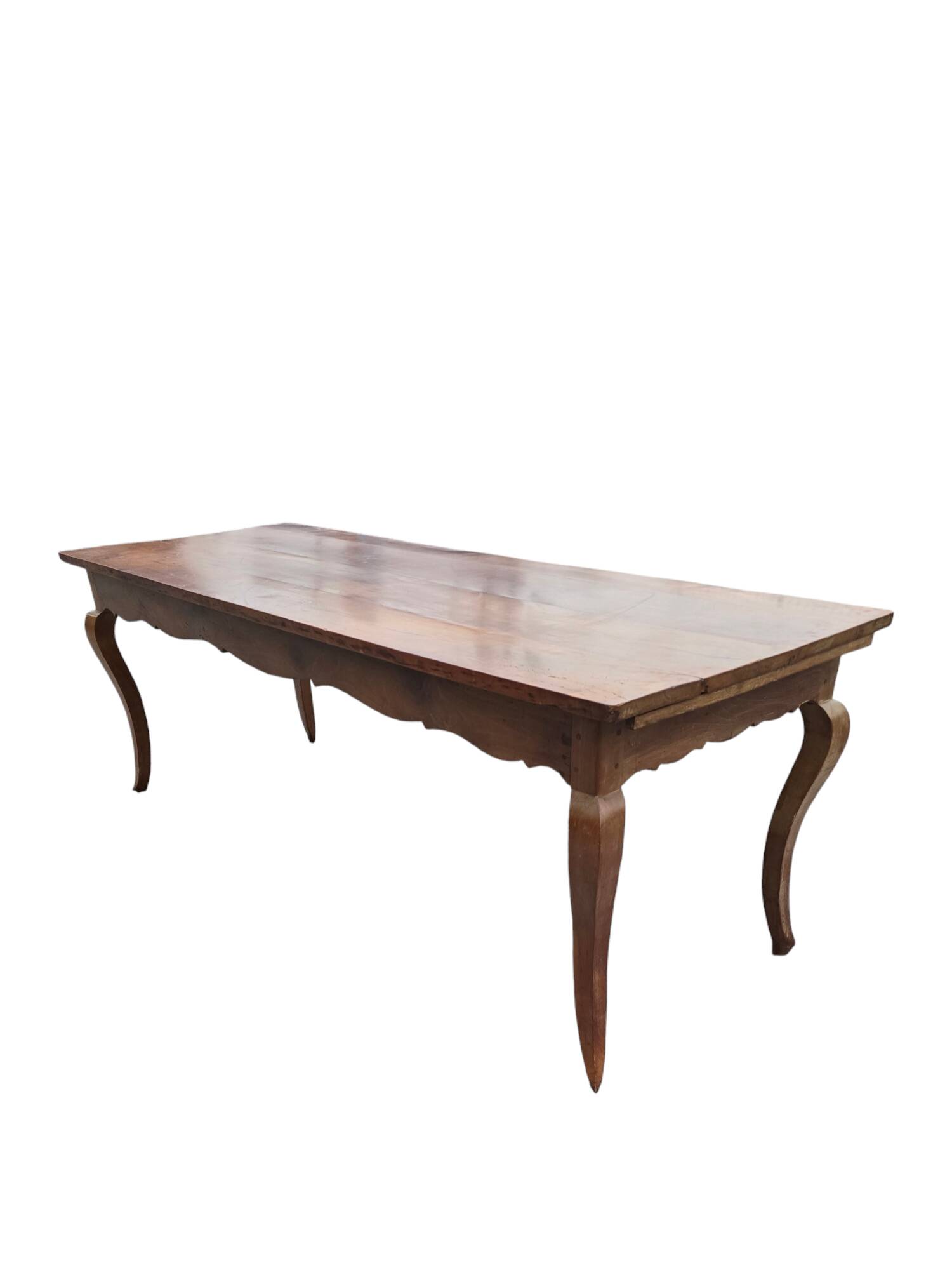 19th century solid cherry wood farmhouse table