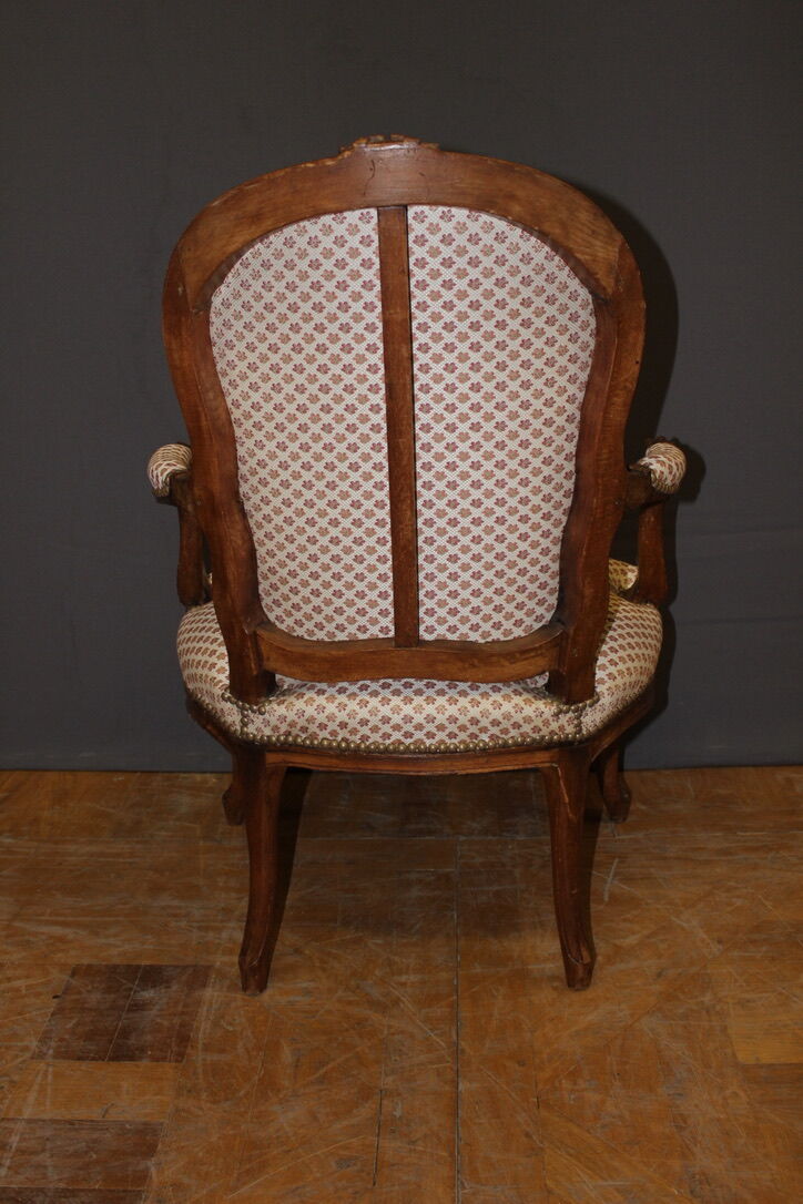 Pair of Louis XV period convertible armchairs