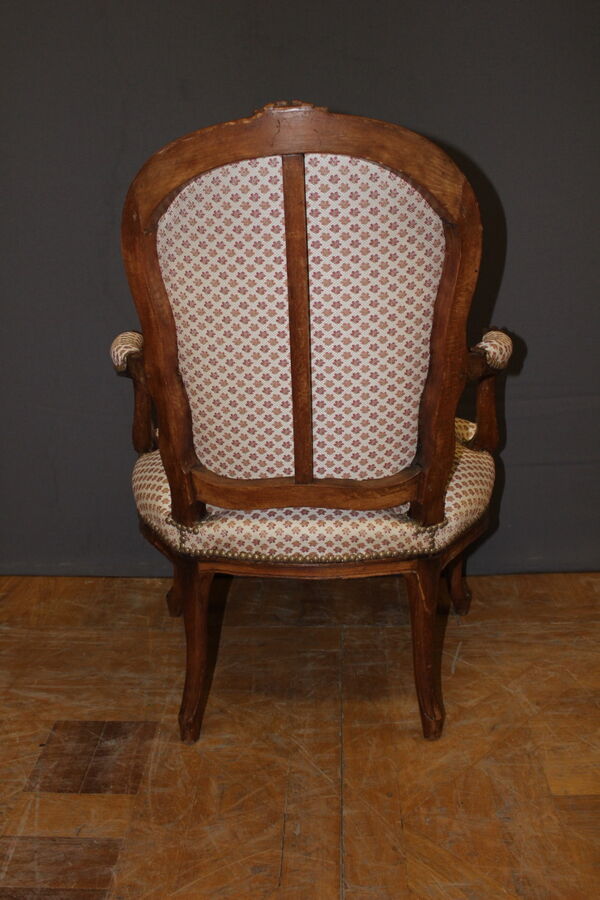 Paire de fauteuils cabriolets d'époque Louis XV