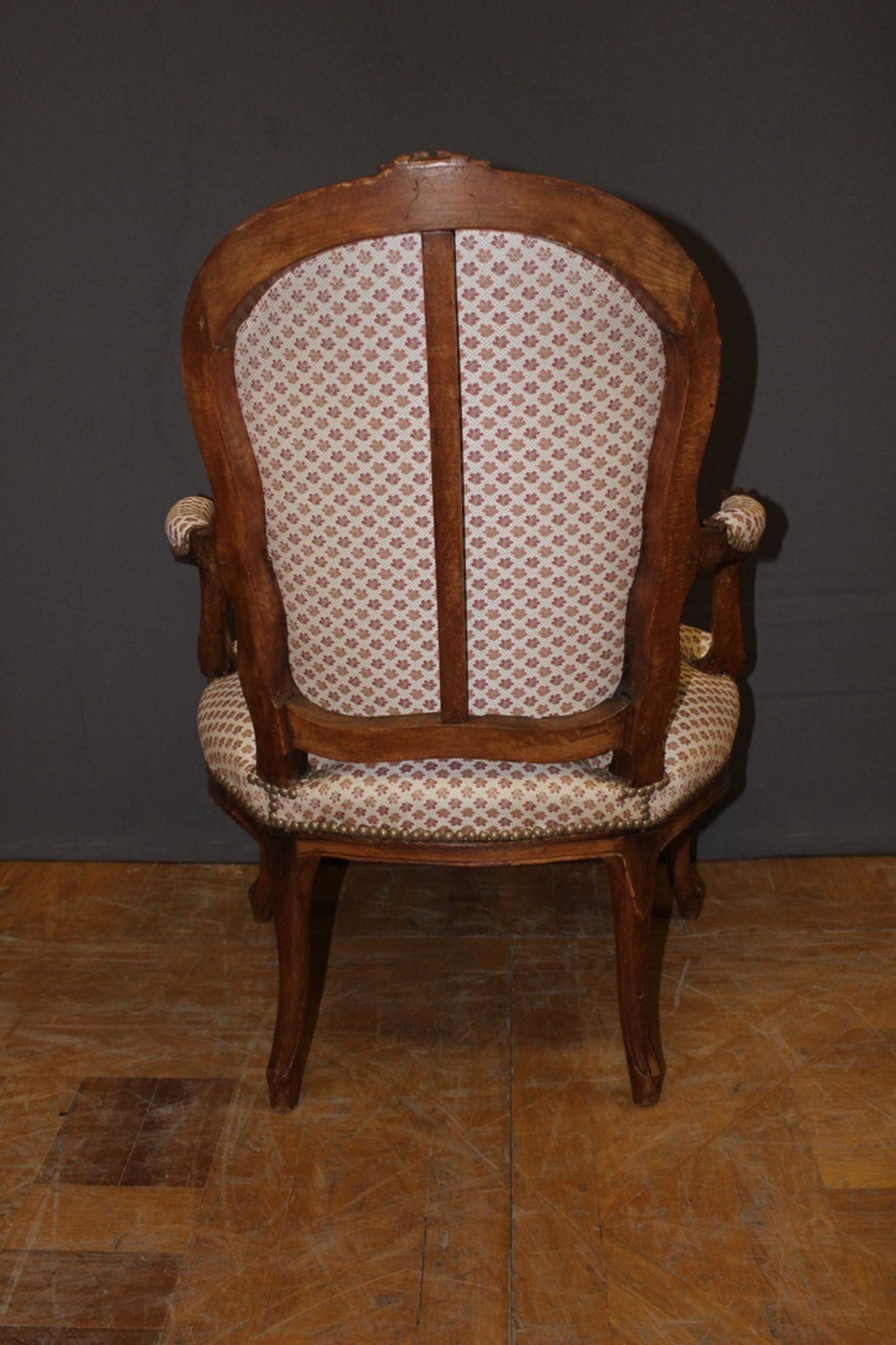 Pair of Louis XV period convertible armchairs