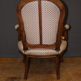 Pair of Louis XV period convertible armchairs