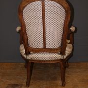 Pair of Louis XV period convertible armchairs