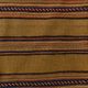 4x7 Bronze & Red Striped Handmade Vintage Kilim Rug, 130x218Cm