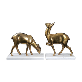 Pair of deer bookends 1950