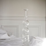 Handcrafted candle holder recycled glass, marly
