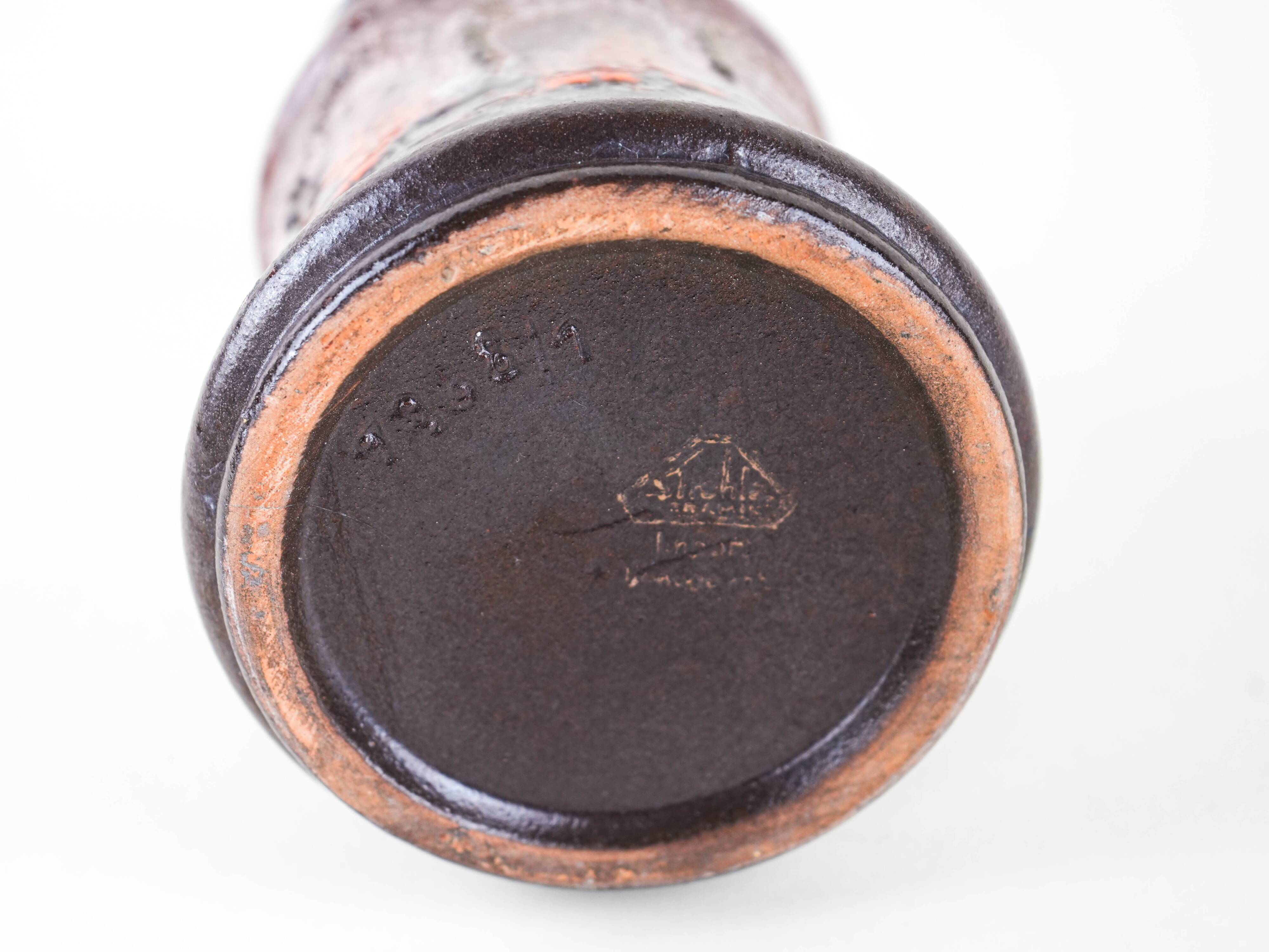 Ceramic vase, German design, 1960s, manufactured by Strehla