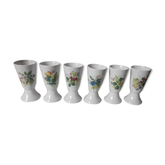 Ensemble de 6 mazagrans porcelaine