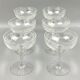 Set of 6 engraved crystal champagne glasses, lot no. 2