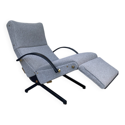 Fauteuil P40 par Osvaldo Borsani pour Tecno, Italie 1950s, retapissé