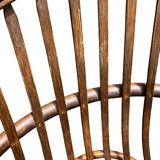 Fauteuil pivotant en rotin