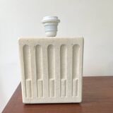 White stone lamp base