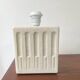 White stone lamp base