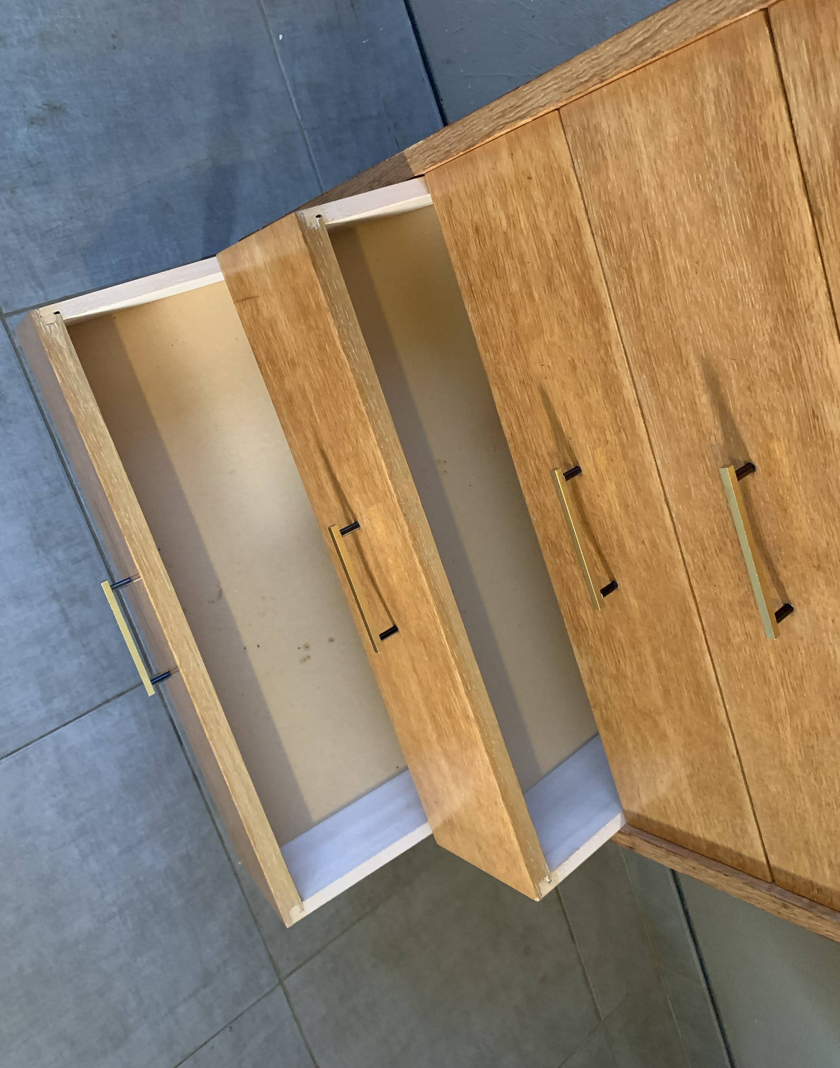 Vintage oak chiffonier from the 1950s