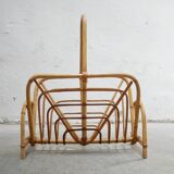 Vintage rattan magazine holders