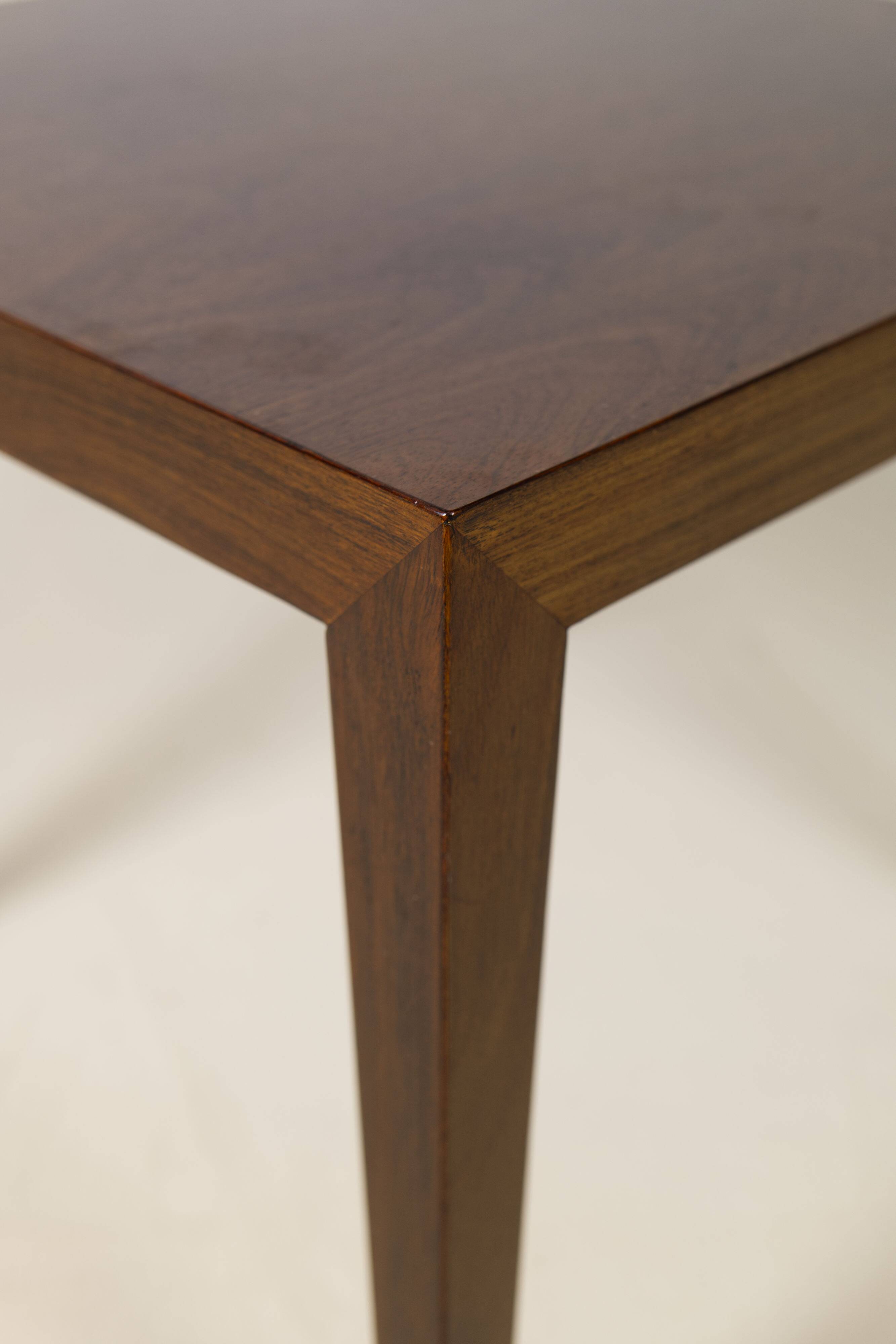 Teak side table by Severin Hansen Jr., Haslev Møbelsnedkeri Denmark, 1960s
