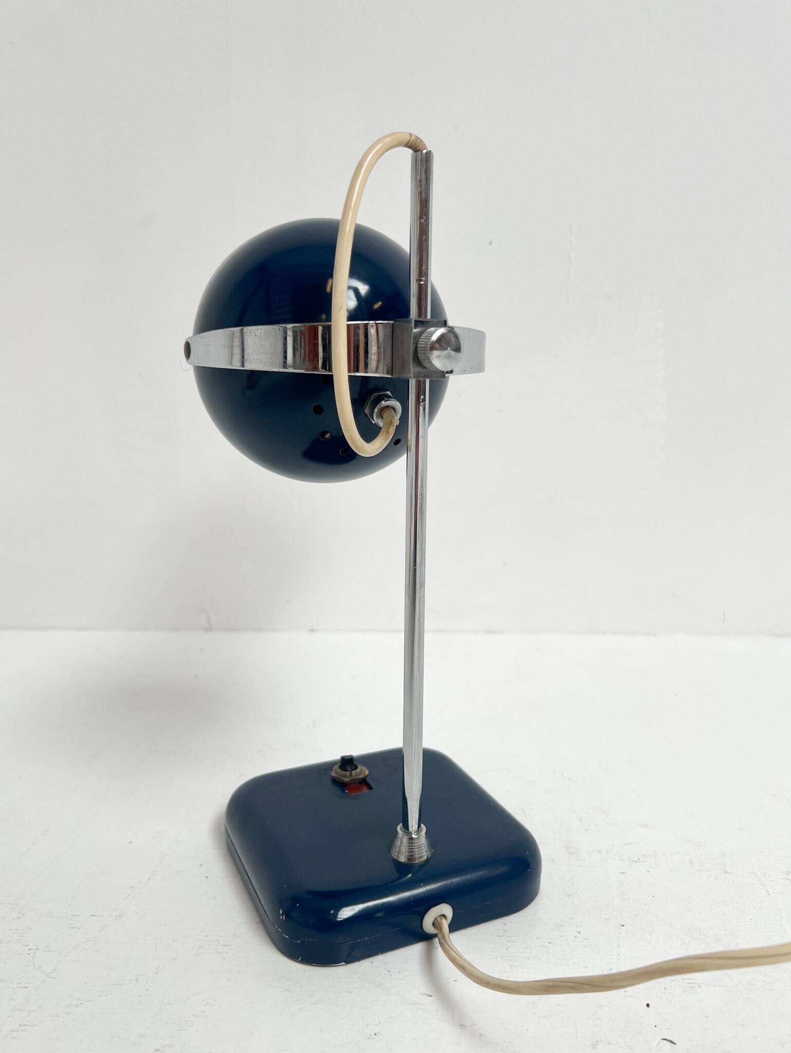 Lampe de table bleue Space Age, années 1960