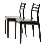 Model 78 chair, by Niels O. Møller for J.L. Møllers Møbelfabrik, Set of 2