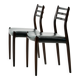 Model 78 chair, by Niels O. Møller for J.L. Møllers Møbelfabrik, Set of 2