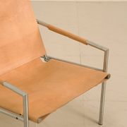 "SZ02" armchair in natural beige leather by Martin Visser for Spectrum 00's
