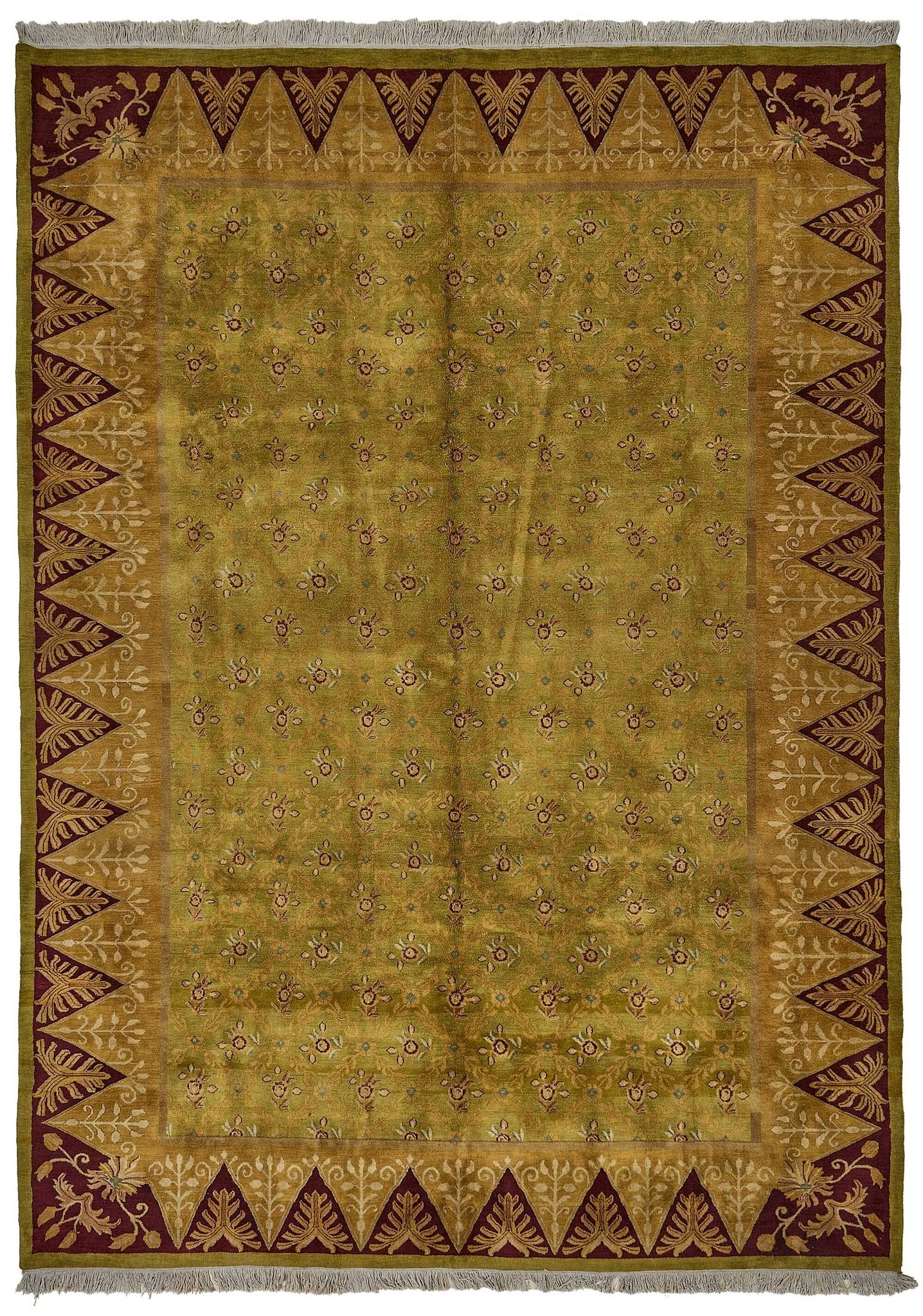 Turkish Handknotted Wool Oushak Rug 295 cm x 407 cm