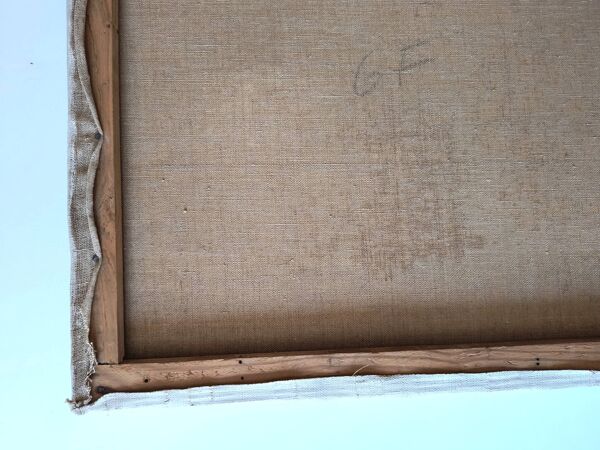 Portrait de garçon – huile sur toile - signé ''vax'', 1952