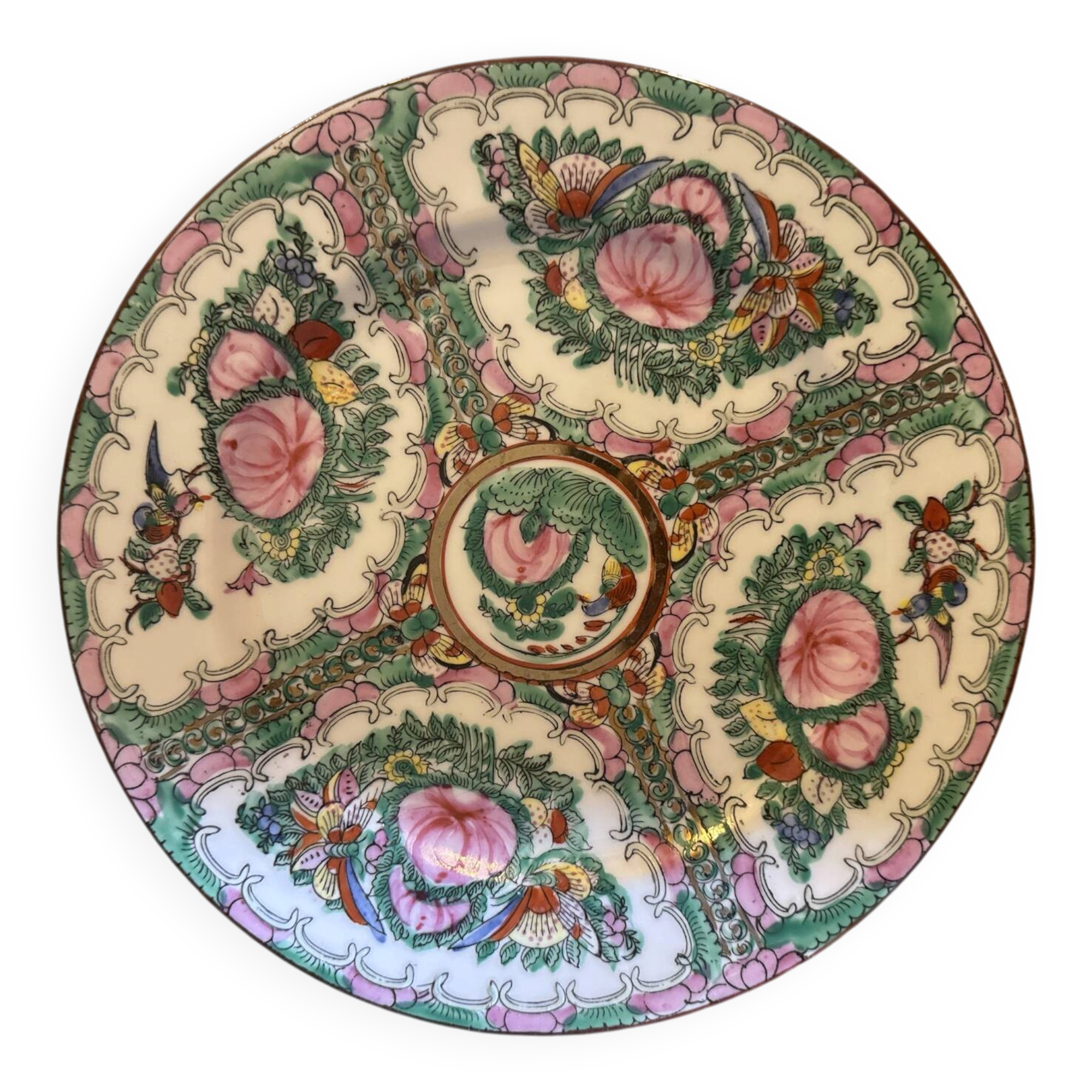 Hand-painted dessert plate
