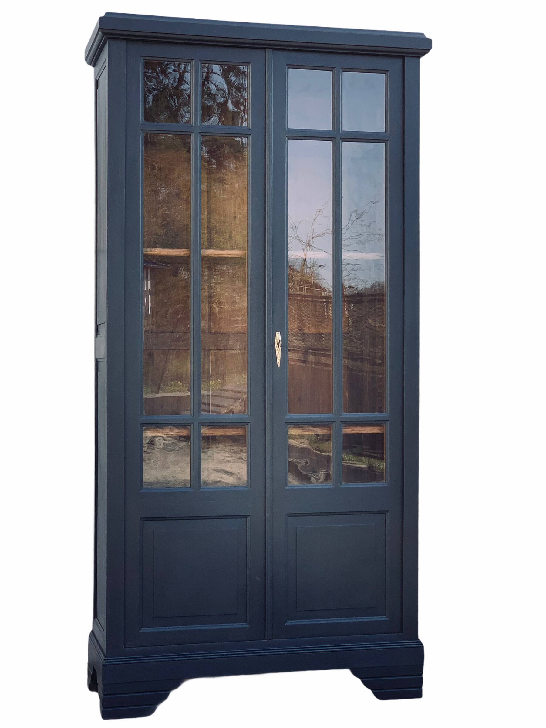 Glass-glazed Parisian wardrobe 1930