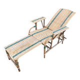 Chaise longue en rotin