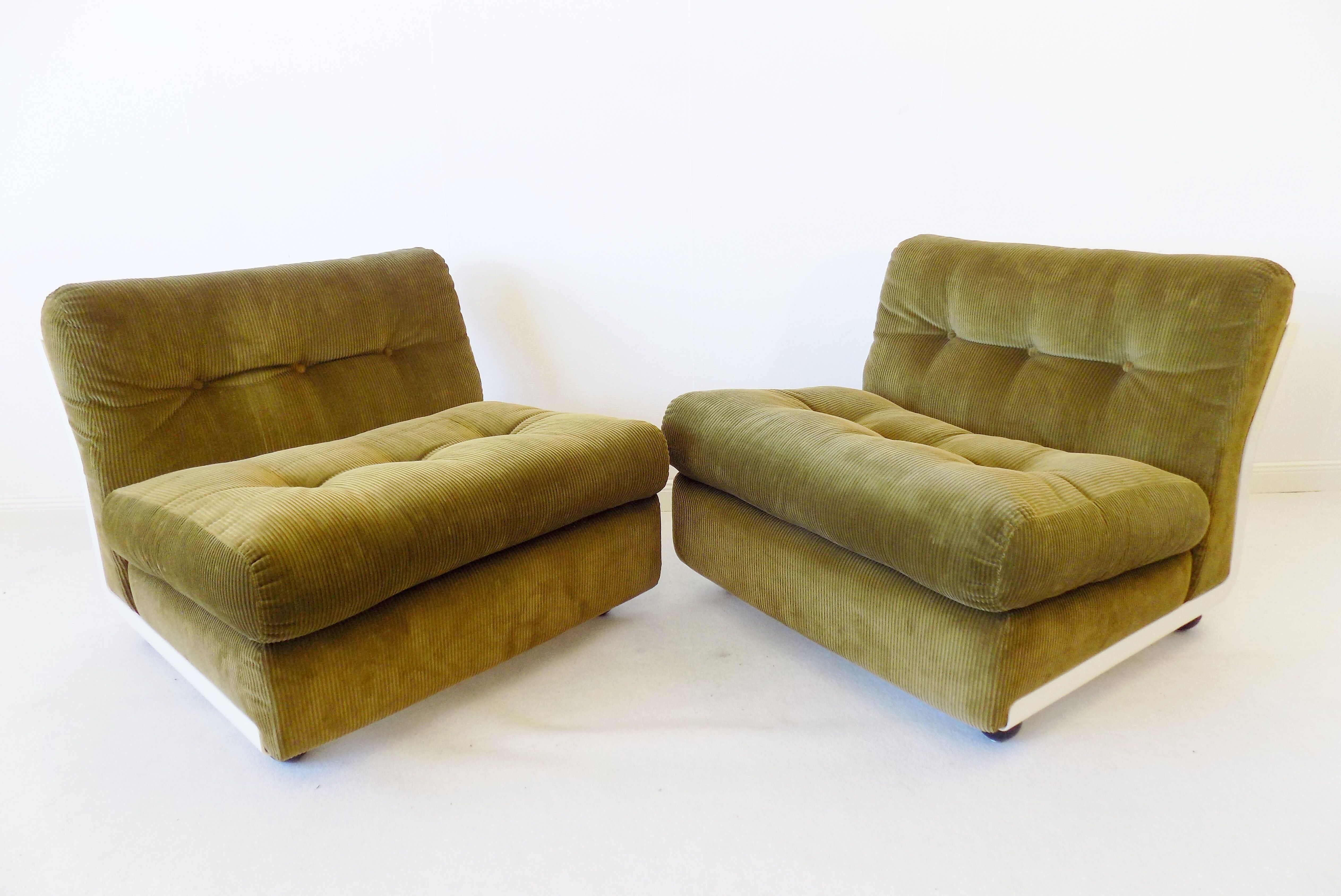 C&B Italia Amanta set of 2 lounge chairs by Mario Bellini 70s