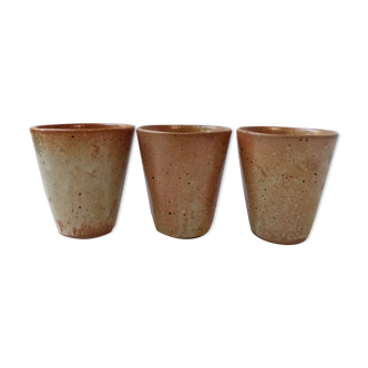 Lot de 3 tasses en grès