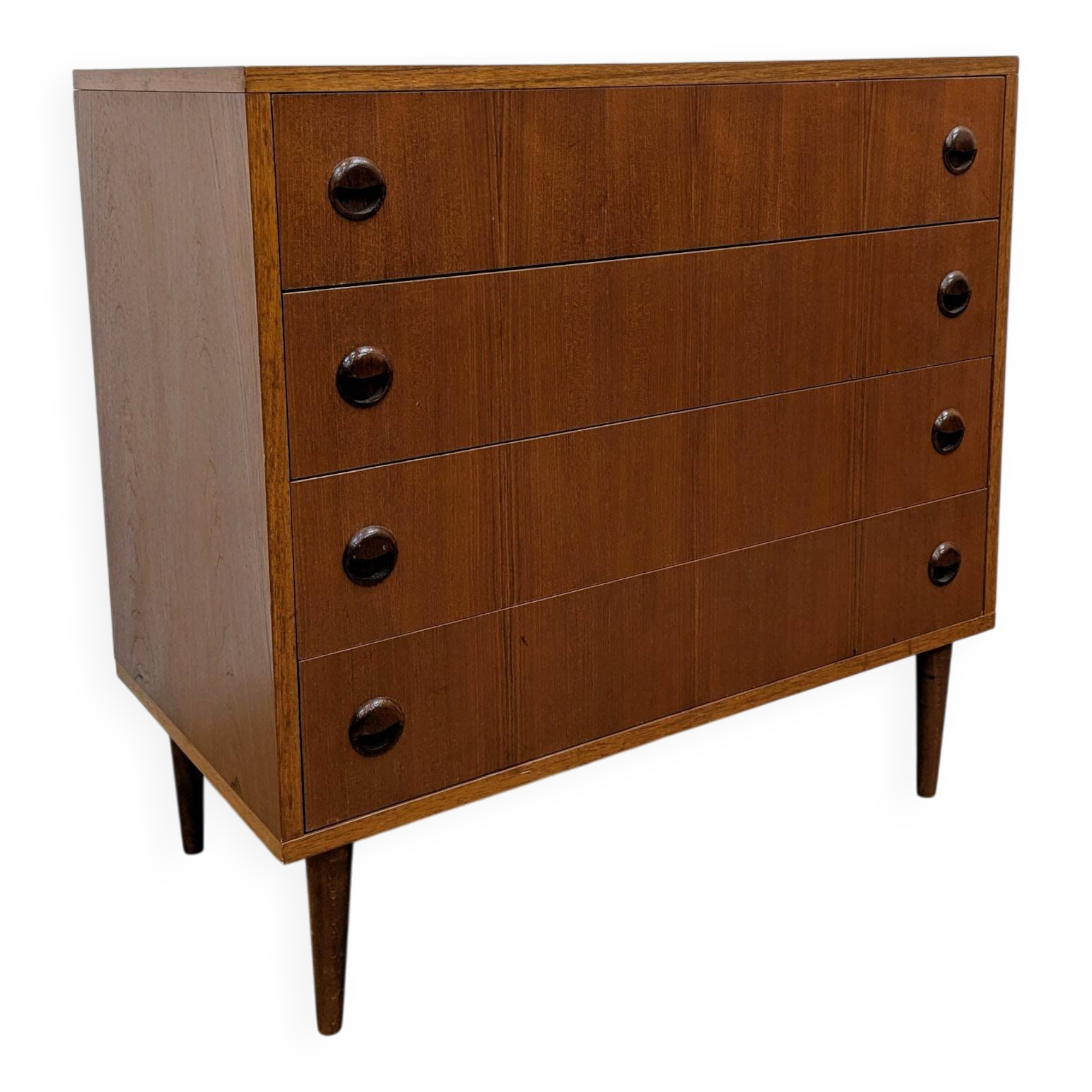 Vintage Scandinavian teak chest of drawers