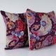 Set of 2 vintage Turkish cushion covers 46x51 cm