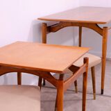 Paire de tabourets de style scandinave par Vyčítal et Sedláček, Tchécoslovaquie, années 1960