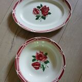 2 old dishes Digoin and Sarreguemines