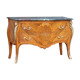 Curved dresser, Louis XV style marquetry