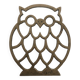 Old gold owl owl trivet in brass