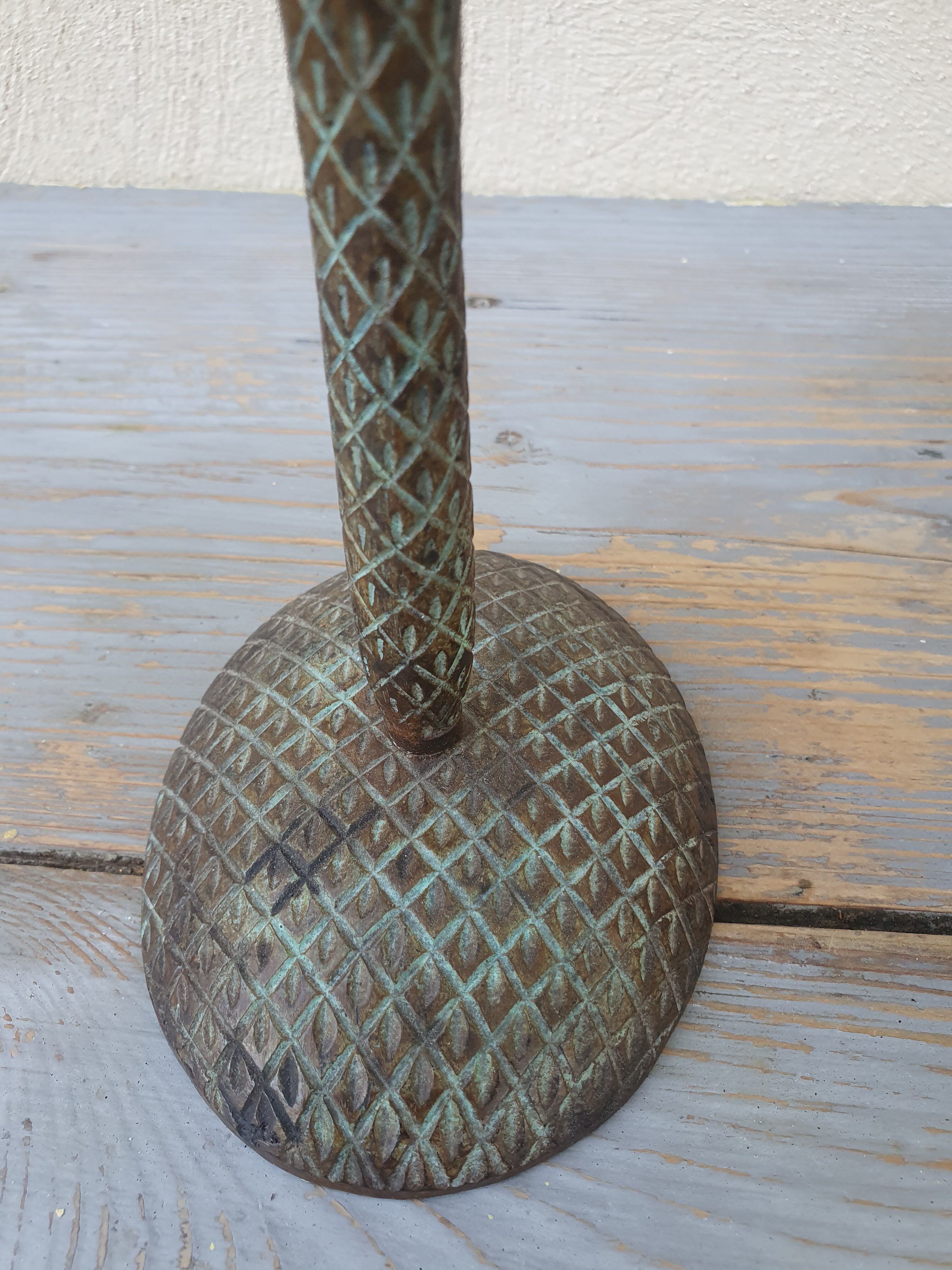 Pair of palm candle holders