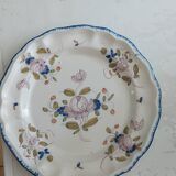 Decorative earthenware plate signed