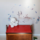 Teak and formica toy chest