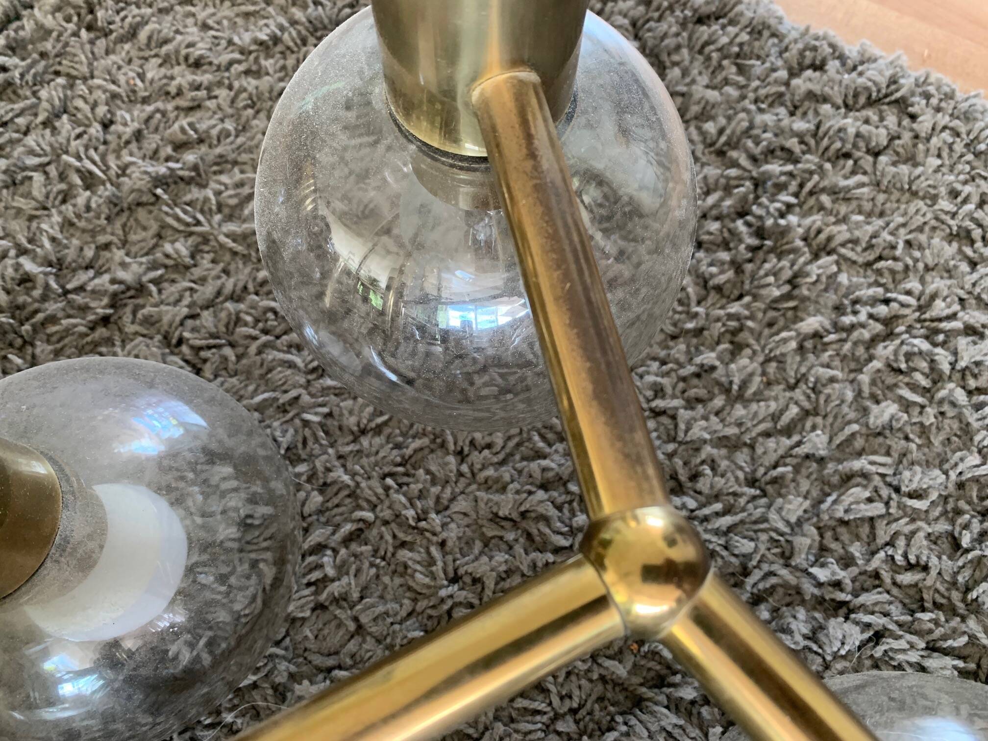 Swedish 9 ball pendant light from the 70s