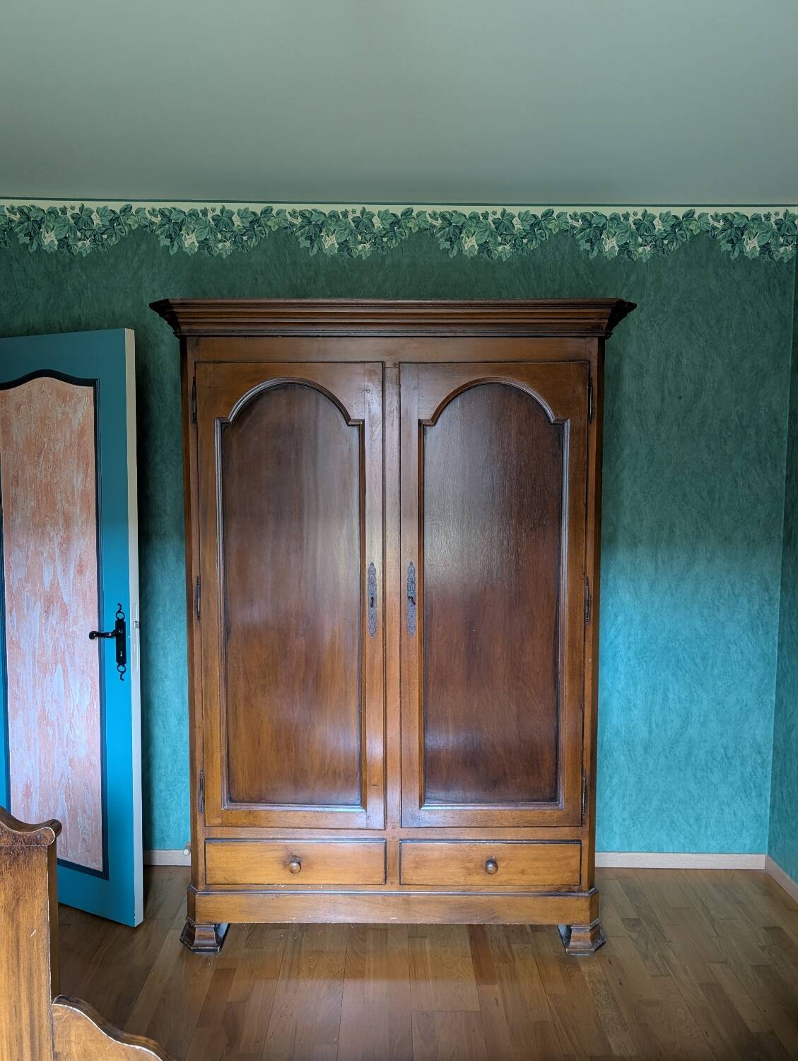 Wooden wardrobe