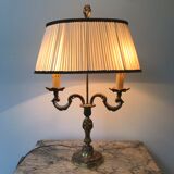 Lamp hot water bottle in bronze height 40 cm