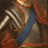 Portrait d’un homme en armure du 18ème siècle