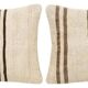 Set of 2 vintage kilim cushion covers 41x61 cm