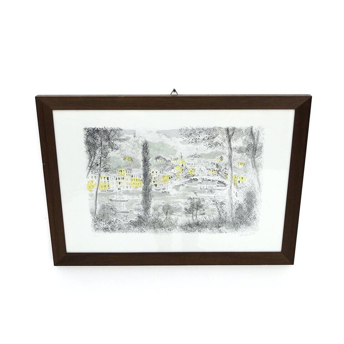 Michele Cascella, Portofino, 1960s, lithograph