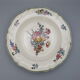 Series of 5 hollow plates Villeroy and Boch décor Mettlach flowers