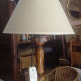 Vintage turned wooden lamppost