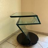 Meuble tv pivotant en verre roche bobois modèle jazz